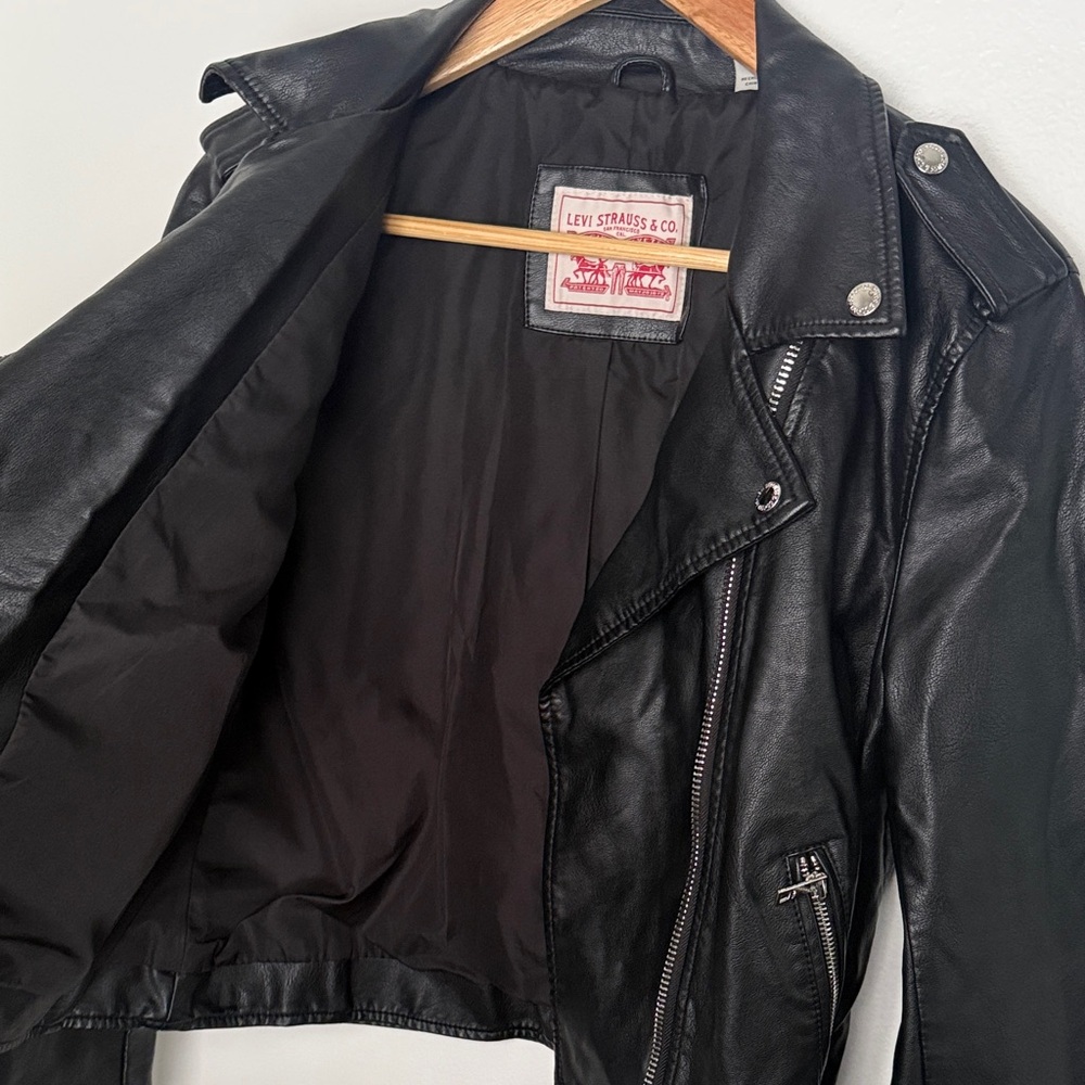 LEVI’S Faux Leather Moto Jacket - Picture 4 of 4